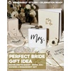 image:imageHidden Hip Flask  6 Pack 1 Bride White amp 5 Squad Black  Stainless steel hip flask with etched sayings for weddings bachelor parties bachelorette getaways amp celebrationsMrs White