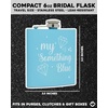 image:imageHidden Hip Flask  6 Pack 1 Bride White amp 5 Squad Black  Stainless steel hip flask with etched sayings for weddings bachelor parties bachelorette getaways amp celebrationsMy Something Blue Powder Blue