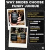 image:imageHidden Hip Flask  6 Pack 1 Bride White amp 5 Squad Black  Stainless steel hip flask with etched sayings for weddings bachelor parties bachelorette getaways amp celebrationsFather of the Bride Black