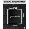 image:imageHidden Hip Flask  6 Pack 1 Bride White amp 5 Squad Black  Stainless steel hip flask with etched sayings for weddings bachelor parties bachelorette getaways amp celebrationsGroomsman Black