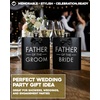 image:imageHidden Hip Flask  6 Pack 1 Bride White amp 5 Squad Black  Stainless steel hip flask with etched sayings for weddings bachelor parties bachelorette getaways amp celebrationsFather of the Bride Black