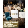 image:imageHidden Hip Flask  6 Pack 1 Bride White amp 5 Squad Black  Stainless steel hip flask with etched sayings for weddings bachelor parties bachelorette getaways amp celebrationsBride  Block Lettering White