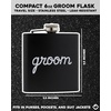 image:imageHidden Hip Flask  6 Pack 1 Bride White amp 5 Squad Black  Stainless steel hip flask with etched sayings for weddings bachelor parties bachelorette getaways amp celebrationsGroom Black