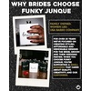 image:imageHidden Hip Flask  6 Pack 1 Bride White amp 5 Squad Black  Stainless steel hip flask with etched sayings for weddings bachelor parties bachelorette getaways amp celebrationsSquad Black