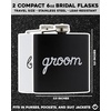 image:imageHidden Hip Flask  6 Pack 1 Bride White amp 5 Squad Black  Stainless steel hip flask with etched sayings for weddings bachelor parties bachelorette getaways amp celebrations2 Pack Groom Black  Bride White