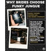 image:imageHidden Hip Flask  6 Pack 1 Bride White amp 5 Squad Black  Stainless steel hip flask with etched sayings for weddings bachelor parties bachelorette getaways amp celebrationsMaid of Honor BlackGold