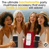 image:imageSlim Can Cooler  6 Pack Squad  Bridal Slim can cooler with bride amp bquad script for bachelorette parties girls nights getaways amp wedding favorsSquad Black