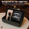 image:imageStainless Steel 6 Oz Hip Flask  Beast of Bourbon  Drinking flask with humorous inscription for weddings bachelor parties sporting events amp golf outingsWhiskey Makes Me Frisky Black