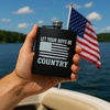 image:imageStainless Steel 6 Oz Hip Flask  Beast of Bourbon  Drinking flask with humorous inscription for weddings bachelor parties sporting events amp golf outingsLet Your Boys Be Country Black