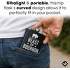image:imageStainless Steel 6 Oz Hip Flask  Beast of Bourbon  Drinking flask with humorous inscription for weddings bachelor parties sporting events amp golf outingsBeast of Bourbon Black