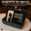 image:imageStainless Steel 6 Oz Hip Flask  Beast of Bourbon  Drinking flask with humorous inscription for weddings bachelor parties sporting events amp golf outingsThis is My  Vodka BlackYellow