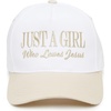 Just a Girl Who Loves Jesus - Beige/White