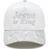 Jesus is King - Wood Camo/White