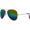 image:imageFunky Junque Aviator Sunglasses Classic Retro 80s Style Shades  Lightweight aviator sunglasses with durable frames for driving sports travel everyday wear amp bright sunGold FramesMuticolor Lenses