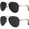 2 Pack: 1 Black/Smoke & 1 Silver/Smoke