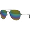 image:imageFunky Junque Aviator Sunglasses Classic Retro 80s Style Shades  Lightweight aviator sunglasses with durable frames for driving sports travel everyday wear amp bright sunSilver FramesMuticolor Lenses