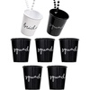 image:imageFunky Junque Beaded Shot Glass Necklaces  13 Pack Bride amp Squad  Reusable 2 oz shot glass necklaces for parties birthdays girls trips tailgates festivals amp celebrations7 Pack 1 Bride White  6 Squad Black