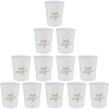 12 Pack - Just Married (White/Gold)
