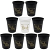 9 Pack - 1 Bride (White/Gold) & 8 Bride Tribe (Black/Gold)