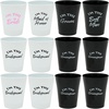 image:imageFunky Junque Bridal Party Shot Glass Set 4  Im the  Shatterproof reusable shot glasses for weddings bachelorette parties bridal showers birthdays amp celebrations12  Im the  Bridal Party Pack  Bride  Groom Sides