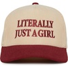 Literally Just a Girl - Burgundy/Beige