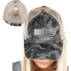 American Flag - Grey Camo W/Mesh