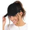 Cotton Eyelet - Black