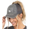 Dog Mom - Grey (Distressed) W/ Black Mesh