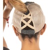 Beige Mesh - Black (Distressed)