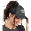 Bride Tribe - Black (Distressed) W/ Black Mesh