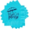 25 Beach Please (Turquoise/Navy)