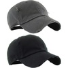 2 Pack - Charcoal & Black (Distressed)