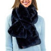 image:imageFunky Junque Faux Fur Shawl Wrap for Women  Ultra Soft Winter Lined Neck Scarf Elegant PullThru Wrap for Cold WeatherBlack