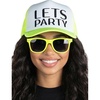 Hat & Sunnies Set - Let's Party (Neon Yellow)