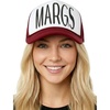 Margs - Burgundy/White