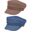 image:imageFunky Junque Greek Fisherman Newsboy Cap Cotton Captains Bakerboy Hat  Breathable cotton fisherman cap with flat round top for everyday style sun protection travel amp timeless looks2 Pack  Brown  Denim