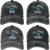 image:imageFunky Junque Ill Bring The Mesh Trucker Hats  Lightweight Cotton Cap with Sun Protection Golf Beach and Bachelorette Parties Casual Caps for Women4 Pack  Ill Bring the Beer  Vodka  Whiskey  Tequila