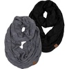 2 Pack - Black & Charcoal