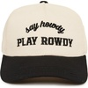Say Howdy Play Rowdy - Black/Beige