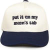 Put It on My Mom's Tab - Navy/Beige