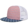 image:imageFunky Junque Kids Trucker Hat Toddler Boys amp Girls Flat Brim Baseball Cap  Mesh Trucker Hat with Adjustable Snapback Everyday Play and Gifting Toddler Baseball Caps for KidsUsa Flag  RedWhiteBlue