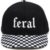 Feral - Black - Checker Brim