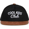 Cool Kids Club - Black/Faux Leather Brim