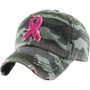 image:imageFunky Junque Pink Ribbon Awareness Cap Embroidered Cotton Baseball Hat  Soft cotton cap with embroidered pink ribbon for October awareness charity walks fundraising amp survivor giftsCamo Ribbon