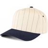Pinstripe - Navy/Beige