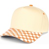 Checker Print - Orange/Beige