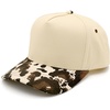 image:imageFunky Junque Trucker Snapback Hat  Lightweight Canvas Trucker Hat with Adjustable Snapback Golf Beach and Everyday Trendy Trucker Hats for Women and MenCow PrintBeige