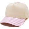 Gingham Print - Pink & White/Beige