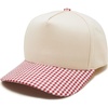 Gingham Print - Red & White/Beige