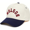 image:imageFunky Junque Upside Down City 2 Tone Trucker Hat Embroidered Baseball Cap  Structured 5 Panel cotton cap with 3D embroidery for street style weekend getaways game days amp music festivalsBoston  NavyBeige